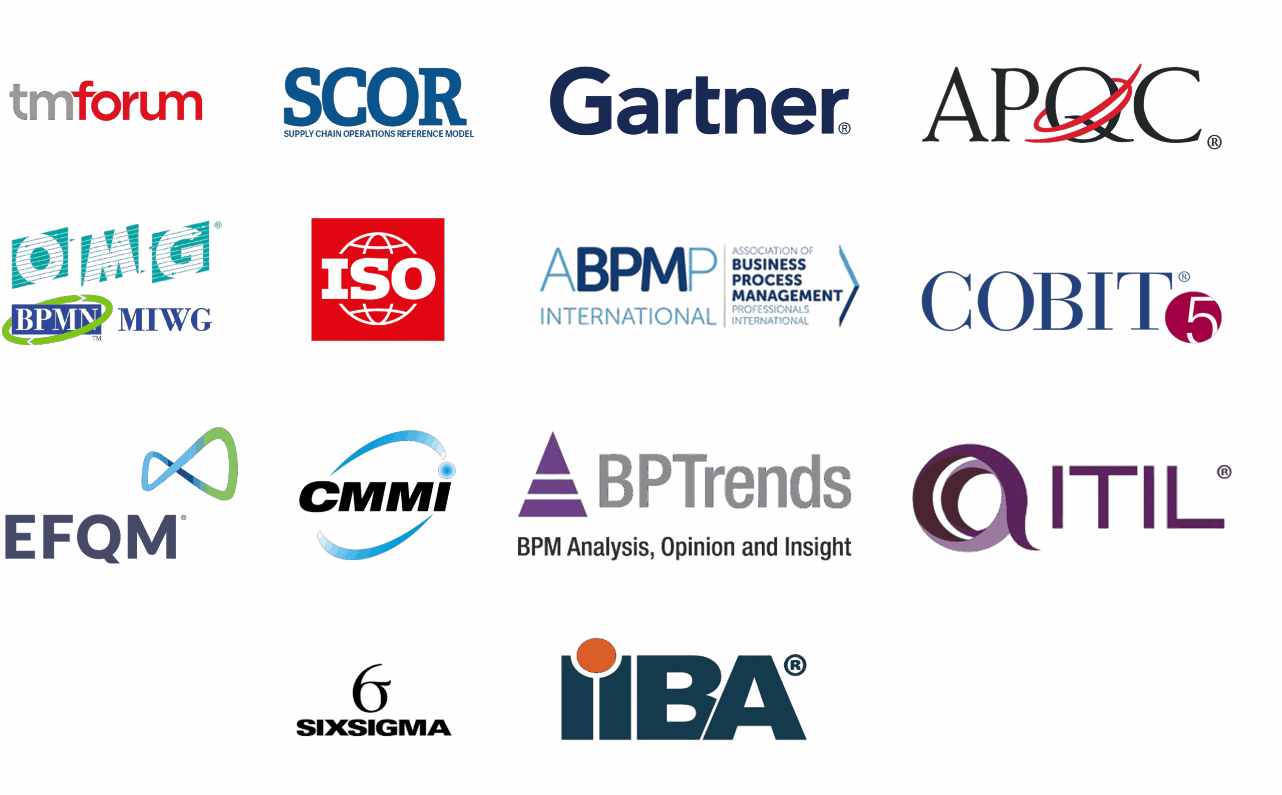 Standards & frameworks logos